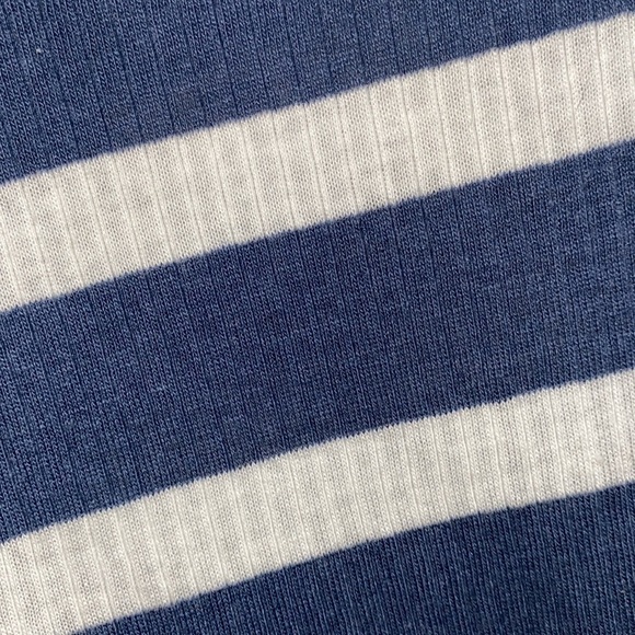 Eddie bauer tank top striped ribbed small blue &‎ white - Picture 3 of 8